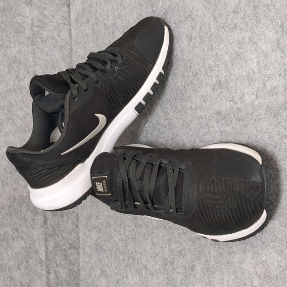 Nike Flex Control TR4 Black White Mesh Athletic Sneakers men's size 8.5 - Picture 4 of 11